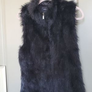 Faux fur vest